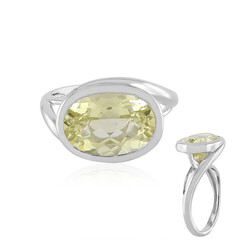 Anello in argento con Quarzo Limone