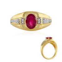 Anello in argento con Rubino del Madagascar