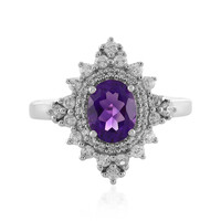 Anello in argento con Ametista Uruguay