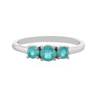 Anello in argento con Apatite Blu