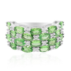 Anello in argento con Tsavorite