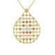 Collana in argento con Zircone Champagne (KM by Juwelo)