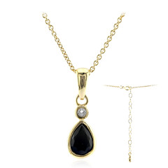 Collana in argento con Spinello Nero