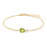 Bracciale in argento con Peridoto della Birmania