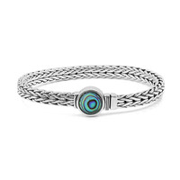Bracciale in argento con Conchiglia Abalone (Nan Collection)