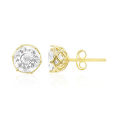 Orecchini in argento con Topazio Bianco