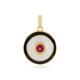 Ciondolo in argento con Tormalina Rosa Brasiliana (M de Luca)