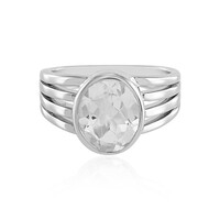 Anello in argento con Topazio Bianco