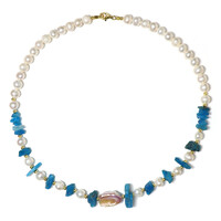 Collana in argento con Perla di Acqua Dolce