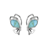 Orecchini in argento con Turchese