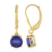 Orecchini in argento con Zaffiro Blu del Madagascar