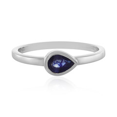 Anello in argento con Zaffiro Blu del Madagascar