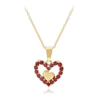 Collana in argento con Rubino