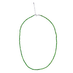 Collana in argento con Diopside Russo