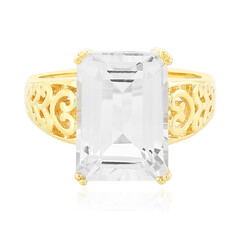 Anello in argento con Topazio Bianco
