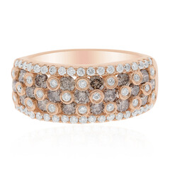 Anello in oro con Diamante Cioccolato SI2