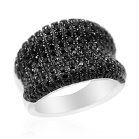 Anello in argento con Spinello Nero