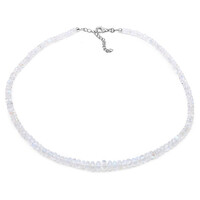 Collana in argento con Pietra di Luna Arcobaleno