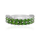 Anello in argento con Diopside Russo