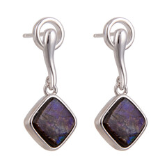 Orecchini in argento con Ammolite