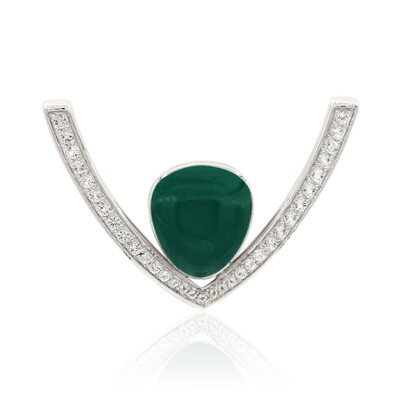 Ciondolo in argento con Topazio Bianco (MONOSONO COLLECTION)