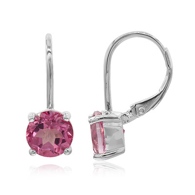 Orecchini in argento con Topazio Mistico Flamingo