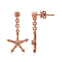 Orecchini in oro con Diamante Rose de France SI1 di Argyle