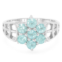 Anello da uomo in argento con Apatite Blu