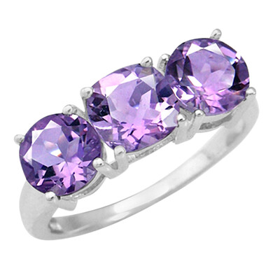 Anello in argento con Ametista