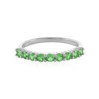 Anello in argento con Tsavorite