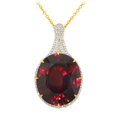 Collana in oro con Spessartina (AMAYANI)