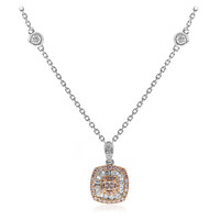 Collana in oro con Diamante Rosa I1 (CIRARI)