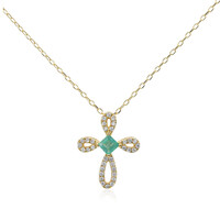 Collana in oro con Smeraldo Zambia AAA (CIRARI)