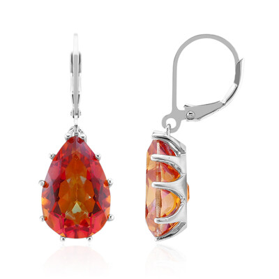 Orecchini in argento con Quarzo Mistico Arancione