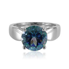 Anello in argento con Topazio Nettuno
