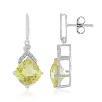 Orecchini in argento con Quarzo Limone