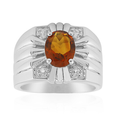 Anello in argento con Citrino Madeira