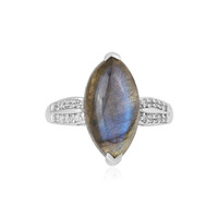 Anello in argento con Labradorite