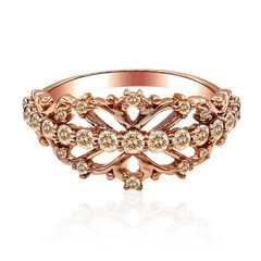 Anello in oro con Diamante Rose de France SI1 di Argyle