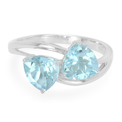 Anello in argento con Topazio Blu Cielo