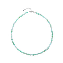 Collana in argento con Crisoprasio