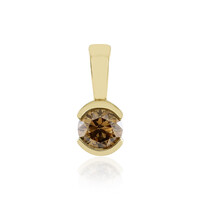 Ciondolo in oro con Diamante Champagne I3