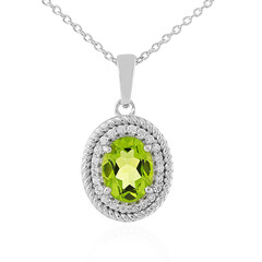 Collana in argento con Peridoto Jilin