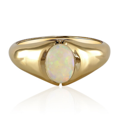 Anello in oro con Opale di Coober Pedy (Mark Tremonti)