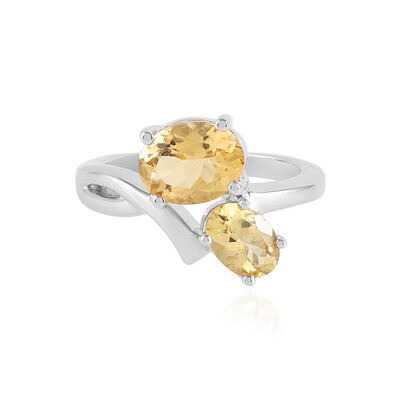 Anello in argento con Berillo Giallo