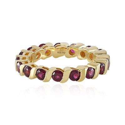 Anello in argento con Rodolite Lampone