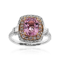 Anello in oro con Spinello Birmano Rosa (CIRARI)