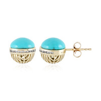 Orecchini in oro con Turchese Sleeping Beauty (Ornaments by de Melo)