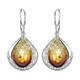 Orecchini in argento con Ambra Sunrise Baltica (dagen)