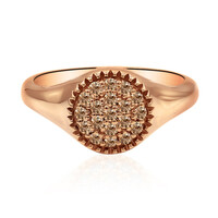 Anello in oro con Diamante Rose de France SI1 di Argyle
